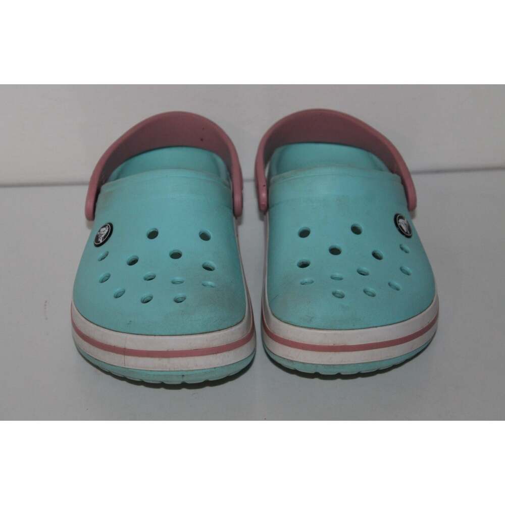 Crocs Classic Clog Shoes, Youth 1Y, Blue Pink White, Casual, Comfort - Picture 2 of 5